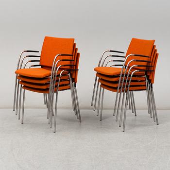 JOHANNES FOERSOM & PETER HIORT-LORENZEN,CHAIRS 8 st, 'Spira' for Lammhults Sweden.