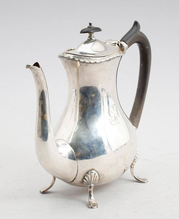 KAFFEKANNA, silver, K Andersson, 1915. Vikt ca 414 gram.