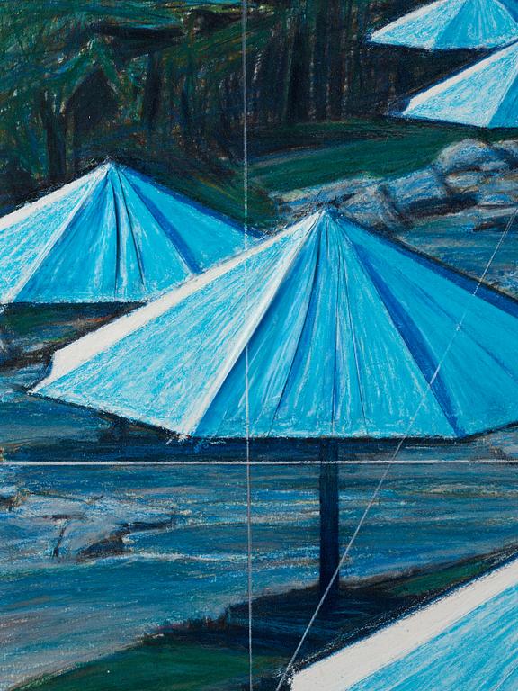 Christo & Jeanne-Claude, ”The Umbrellas (Project for Japan and Western USA)”.