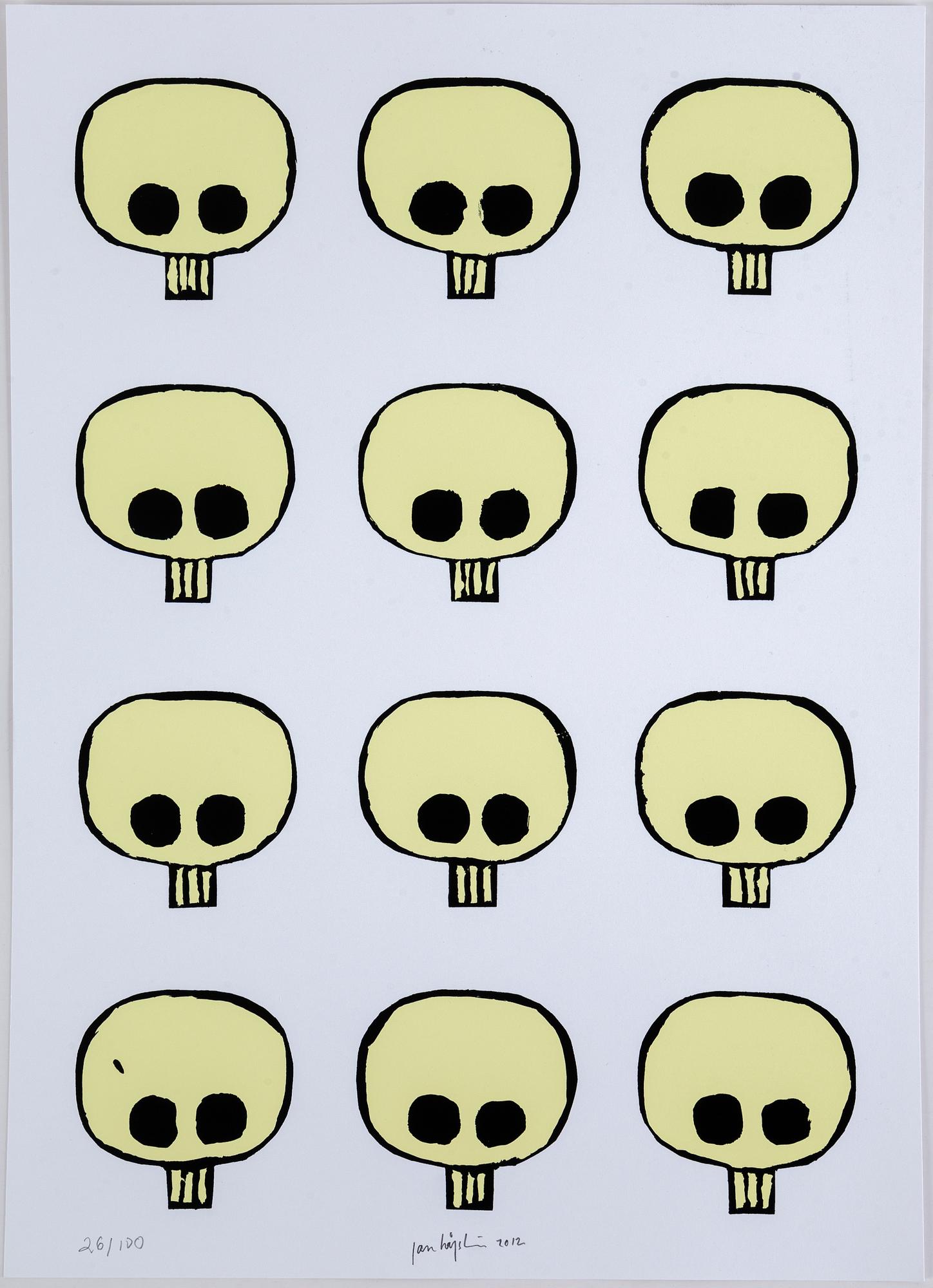 JAN HÅFSTRÖM, silkscreen in colours, 2012, signed 26/100.