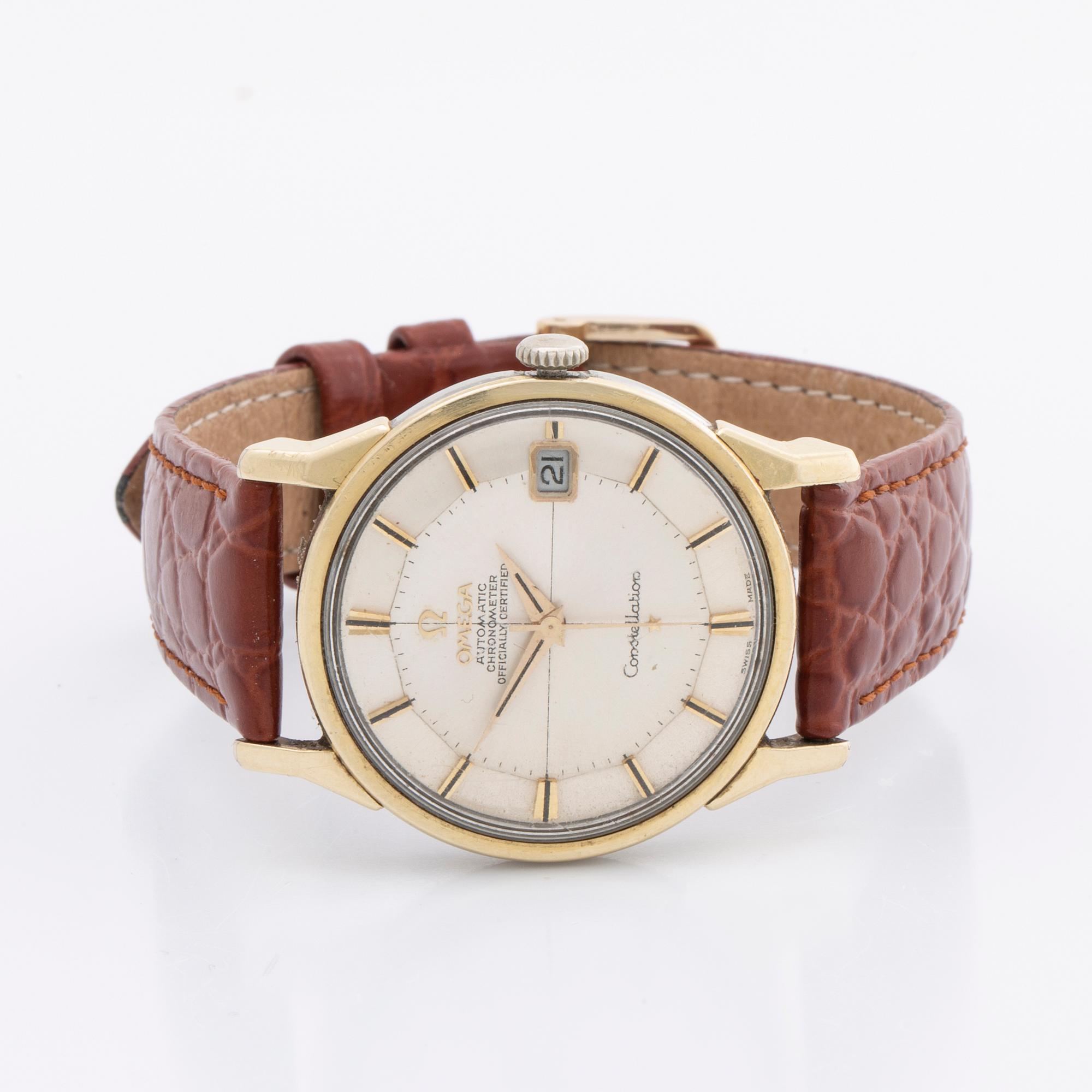 OMEGA, Constellation, Chronometer, "Pie-Pan", wristwatch, 34 mm.