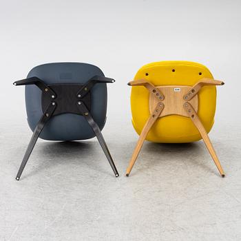 GamFratesi, two 'Beetle' chairs, Gubi, Denmark.