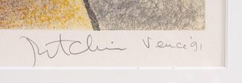 James Edward RITCHIE, (Jim Ritchie), färglitografi, sign, dat -91 samt nr 9/200.