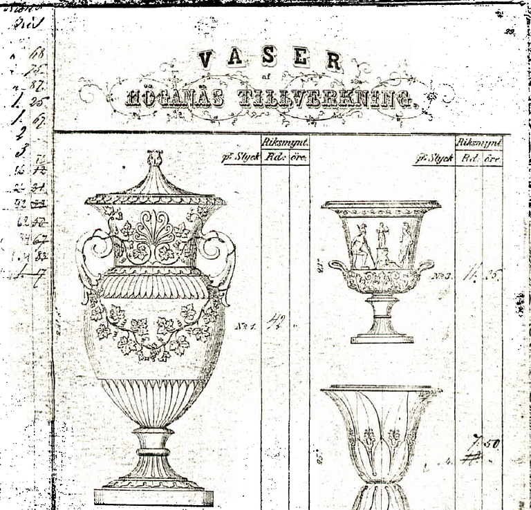 Trädgårdsurna, efter Ferdinand Rings modell för Höganäs, 1900-tal.