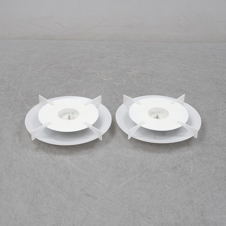 A pair of 'Plafo' ceiling lamps by Uno & Östern Kristiansson, Luxus, second half of the 20th century.
