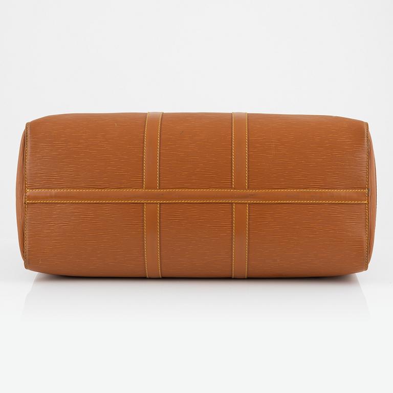 Louis Vuitton, A canelle Epi leather "Keepall 50" weekendbag, 1994.