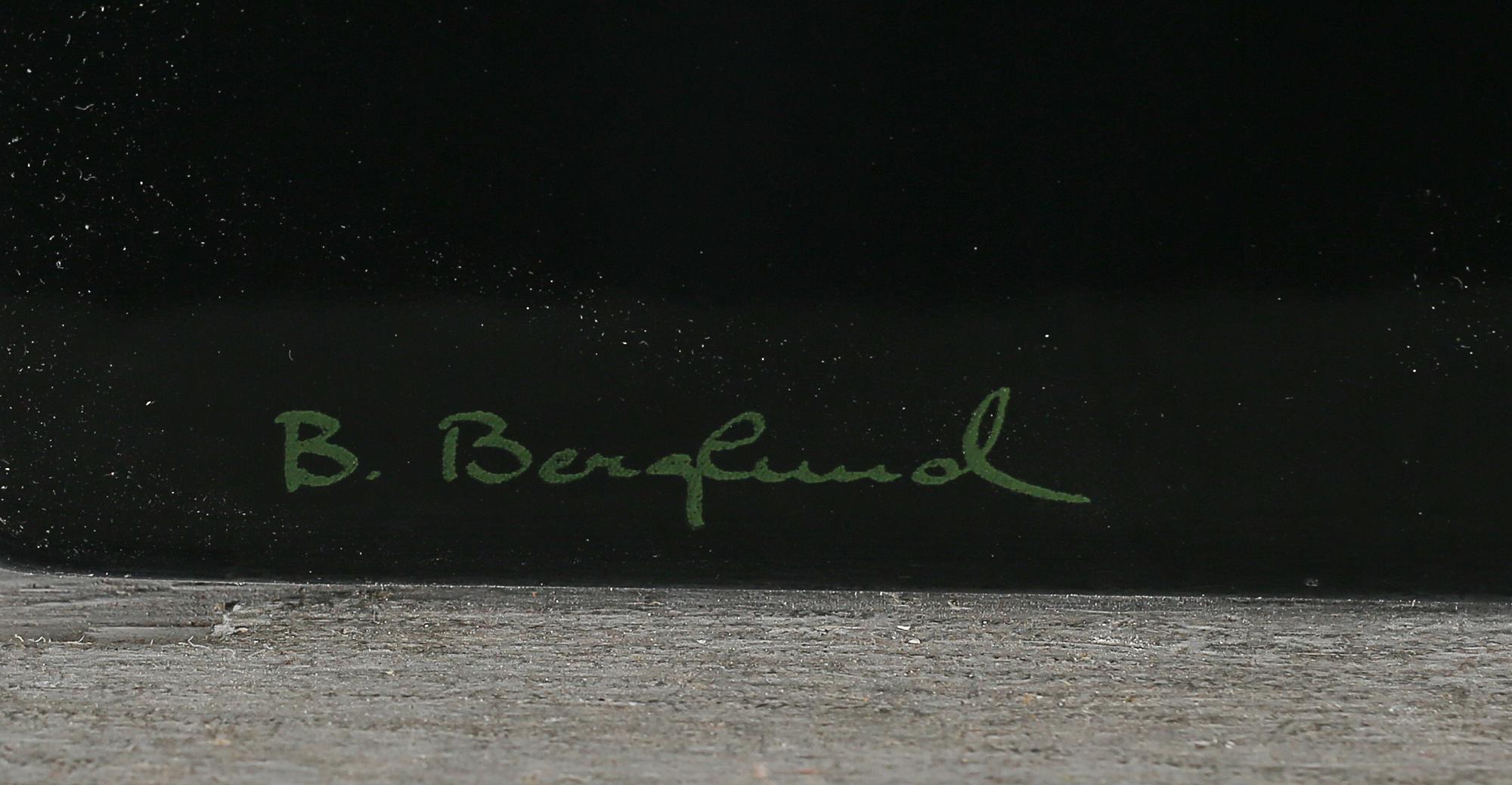 BENGT BERGLUND, emalj på plåt, Gustavsberg, signerad och numrerad 64/200.