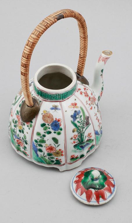 TEKANNA, porslin, Kina, Kangxi 1662-1722.