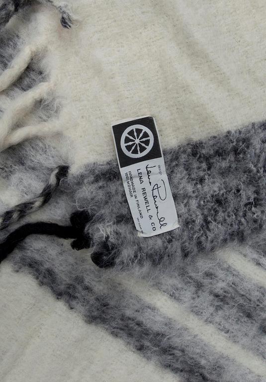 PLÄD, mohair, Lena Rewell, "Chinchilla" 1970-tal.