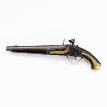 A Russian flintlock pistol, model 1809.