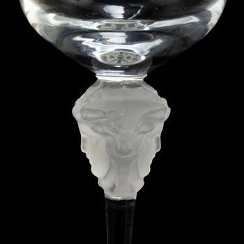 ROSENTAHL, glasservisdelar,  11 + 4st, "Medusa", Versace för Rosenthal.