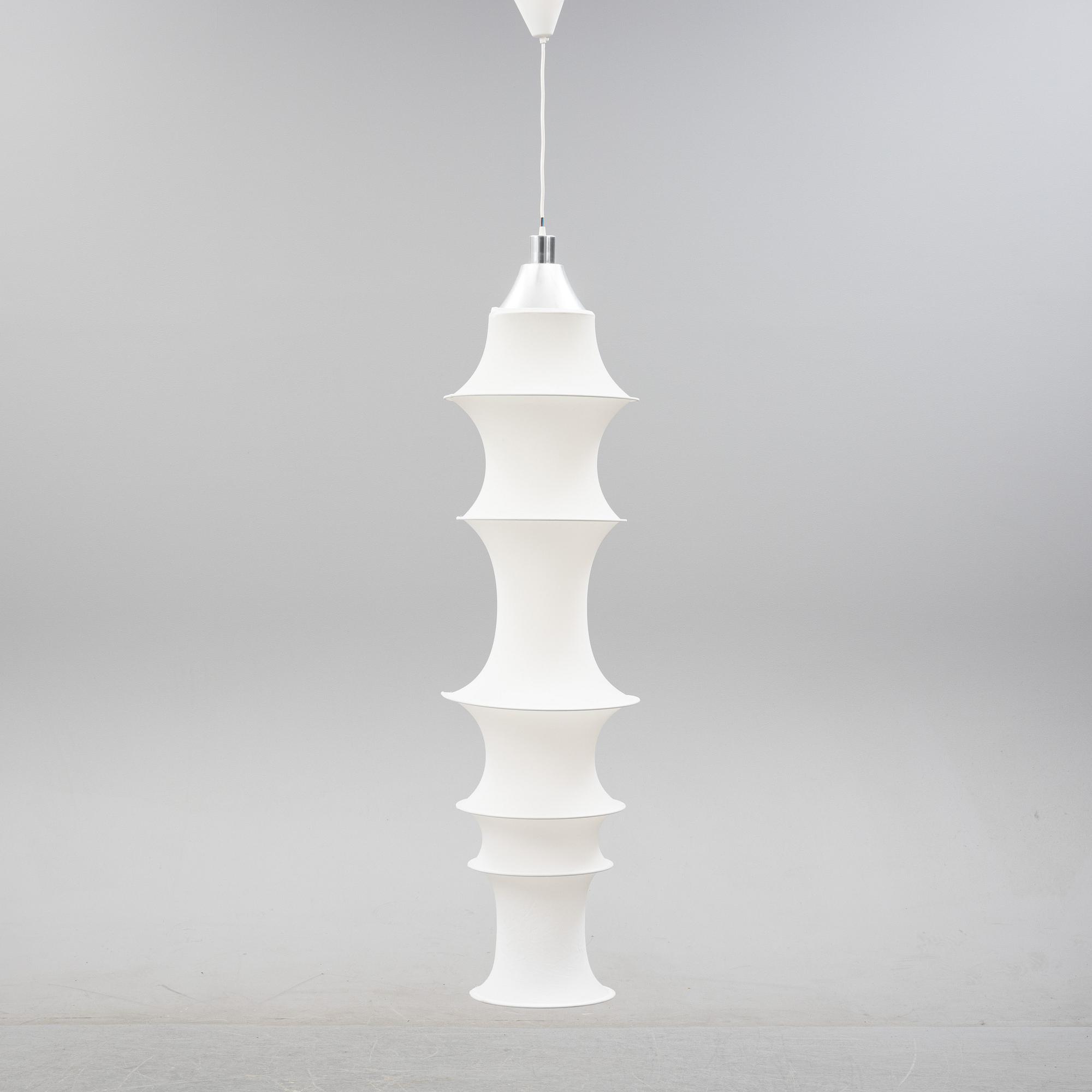 Bruno Munari, a 'Falkland' ceiling lamp, Danese, Milano, Italy, designed in 1964.
