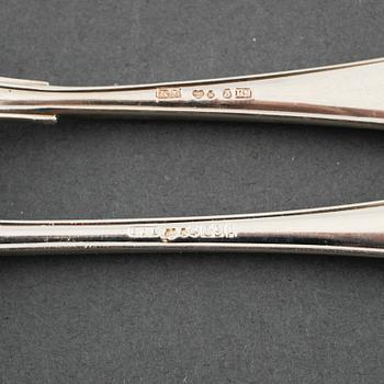 19 pieces of silver cutlery, first half of/mid 20th century.