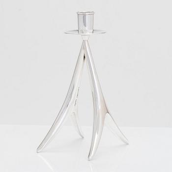 Anna-Greta Eker, a silver candlestick, Auran Kultaseppä oy, Turku 1958.