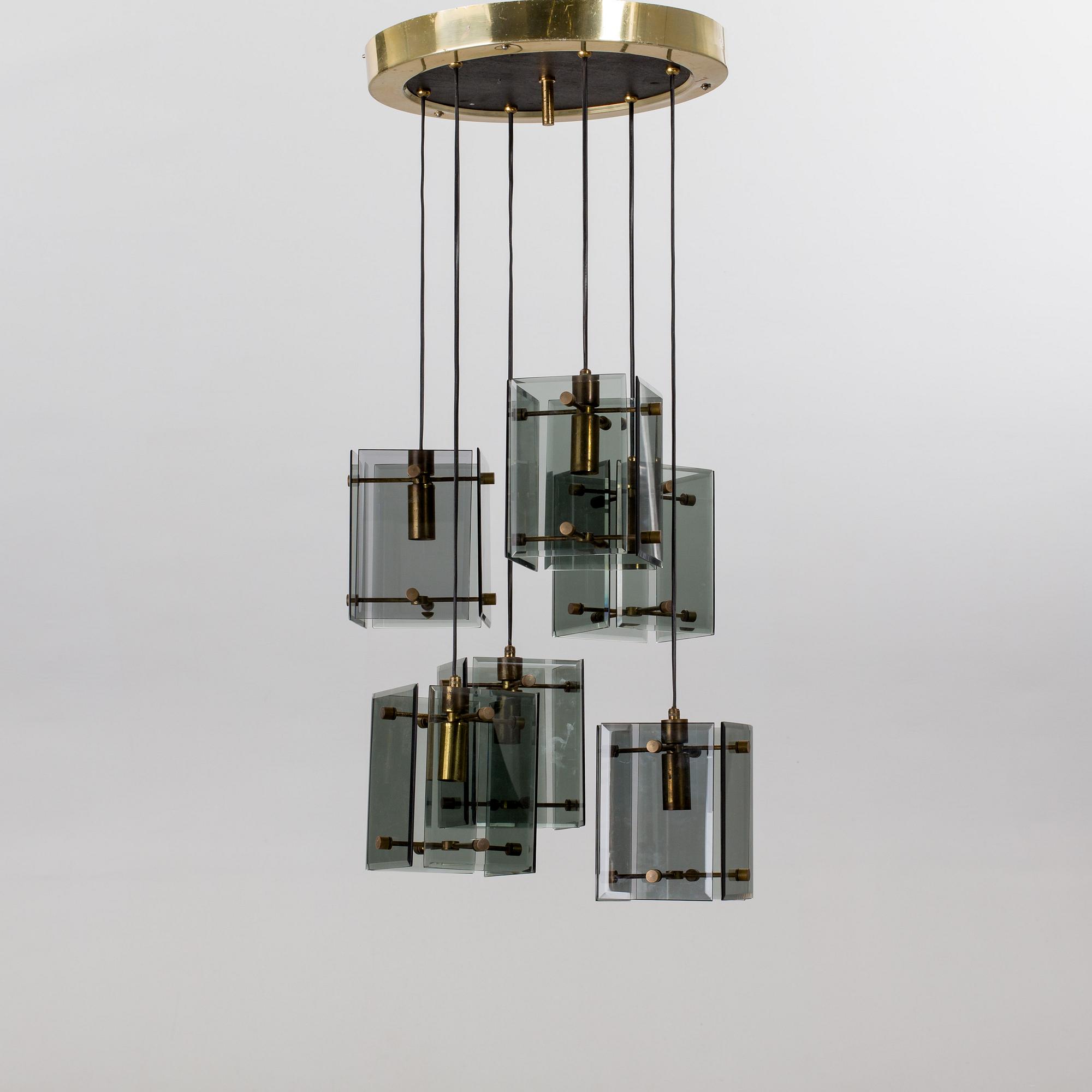 AN ITALIAN CEILING LAMP.