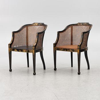 Armchairs, a pair, early 20th century.