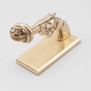 CARL FREDRIK REUTERSWÄRD, skulptur, "Non violence", monogramsignerad CFR, för Skultuna.