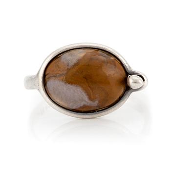 Vivianna Torun Bülow-Hübe, a ring, sterling silver with quartz, Jakarta, Indonesia.