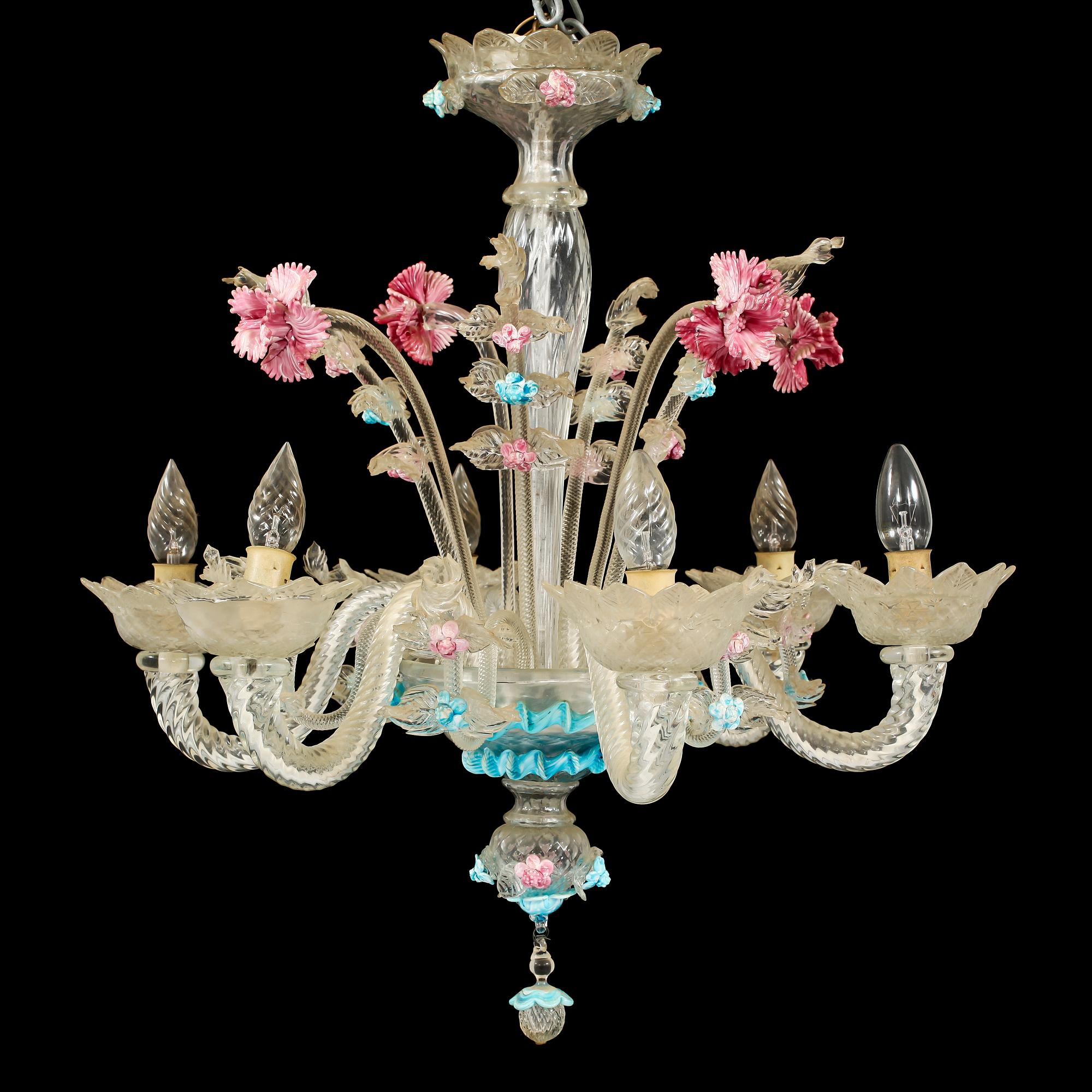 LJUSKRONA, venetiansk stil, 1900-tal, h 66.