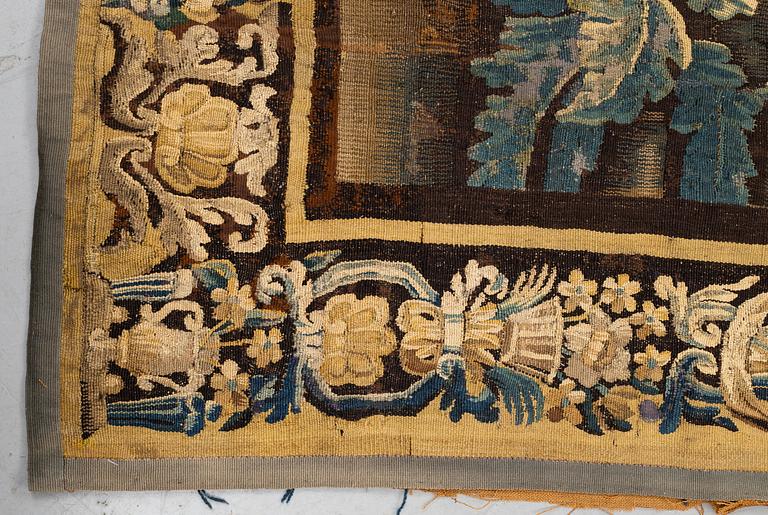 A tapestry, "Verdure", tapestry weave. 267,5-269,5 x 247-256 cm. Flanders 17th century.