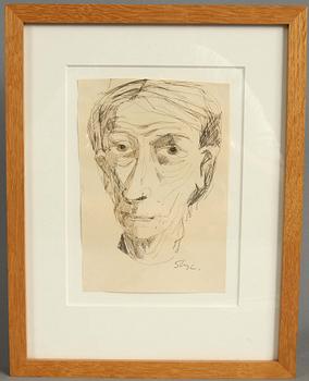 STIG LINDBERG, tusch, sign.