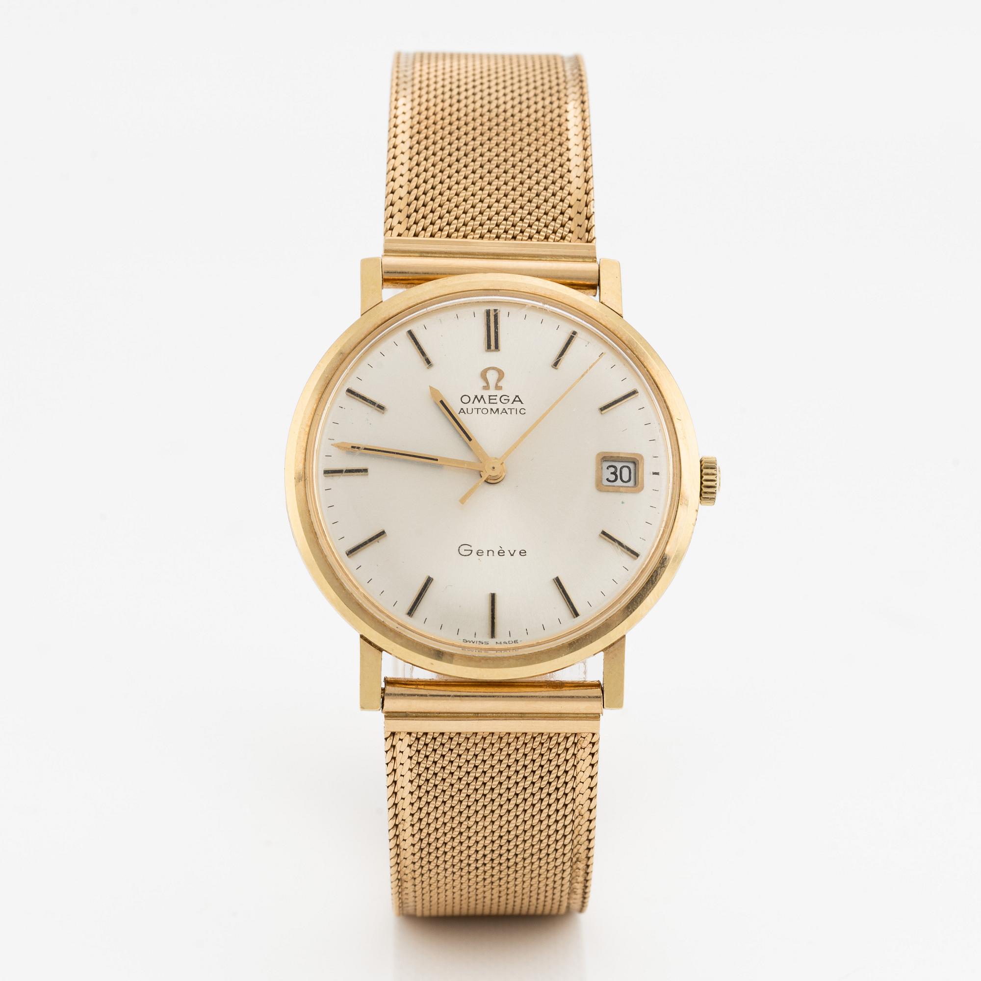 Omega, Genève, armbandsur, 34 mm.