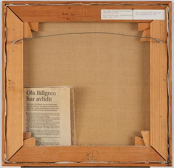 Ola Billgren, "Stilleben".