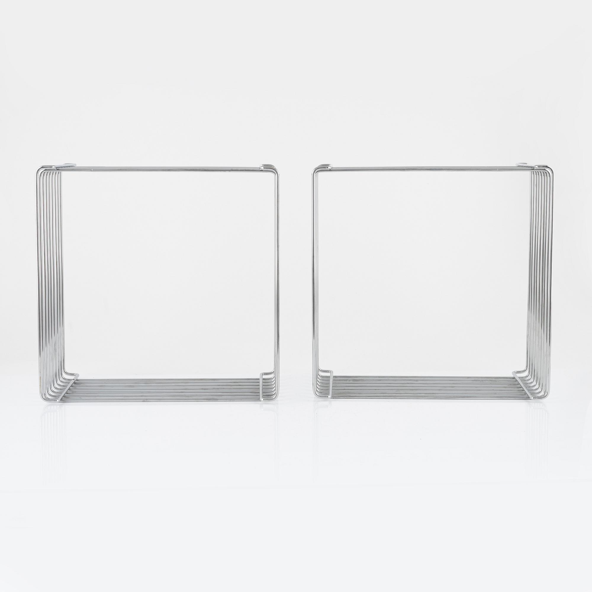 Verner Panton, trådhyllor, ett par, "Wire", Montana.