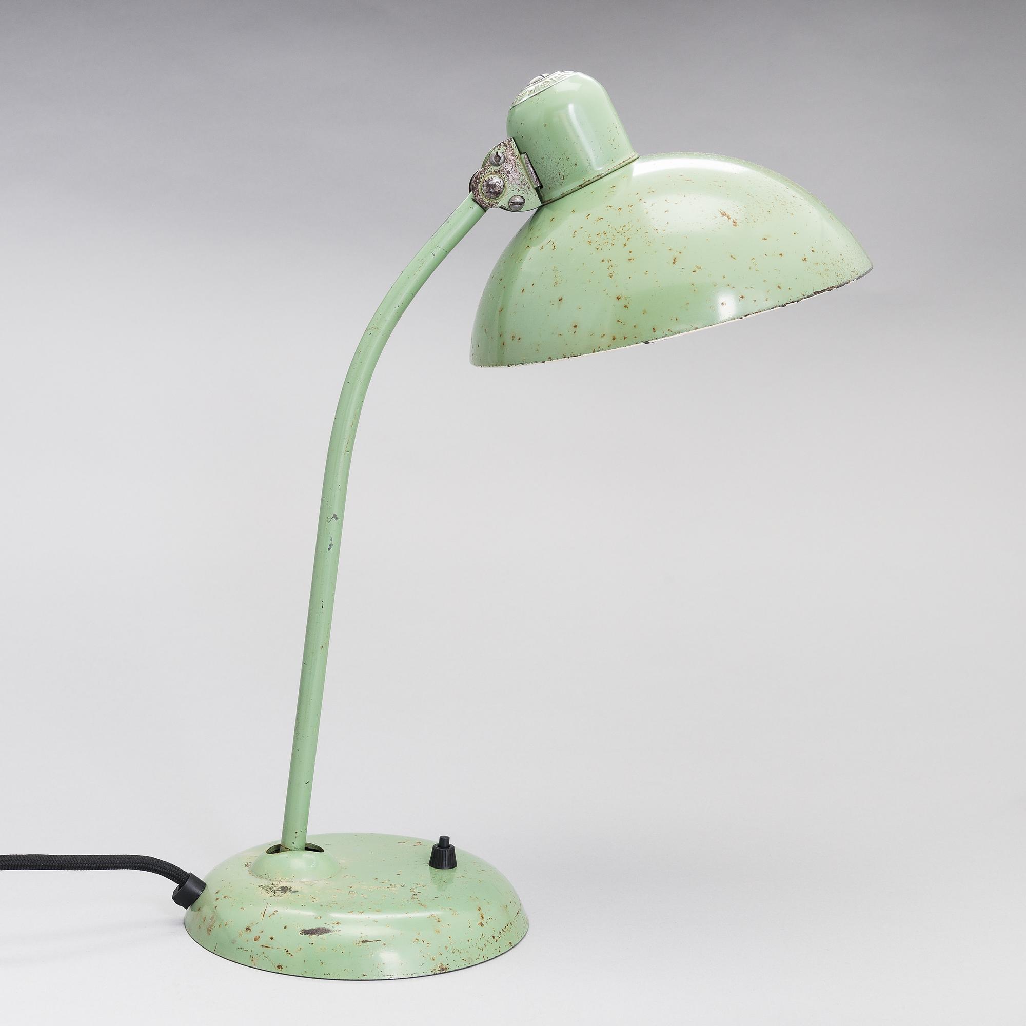 Christian Dell, a 1930/1940's '6556' table lamp for Kaiser-Idell, Germany.