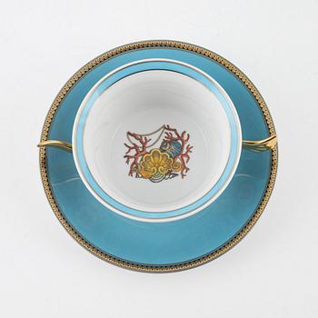Versace, service parts, 28 pieces, "Les Tresors de la Mer", porcelain, Rosenthal, Germany.