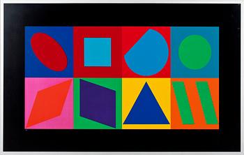 VICTOR VASARELY, multipel, plåt, sign och numr 45/160.