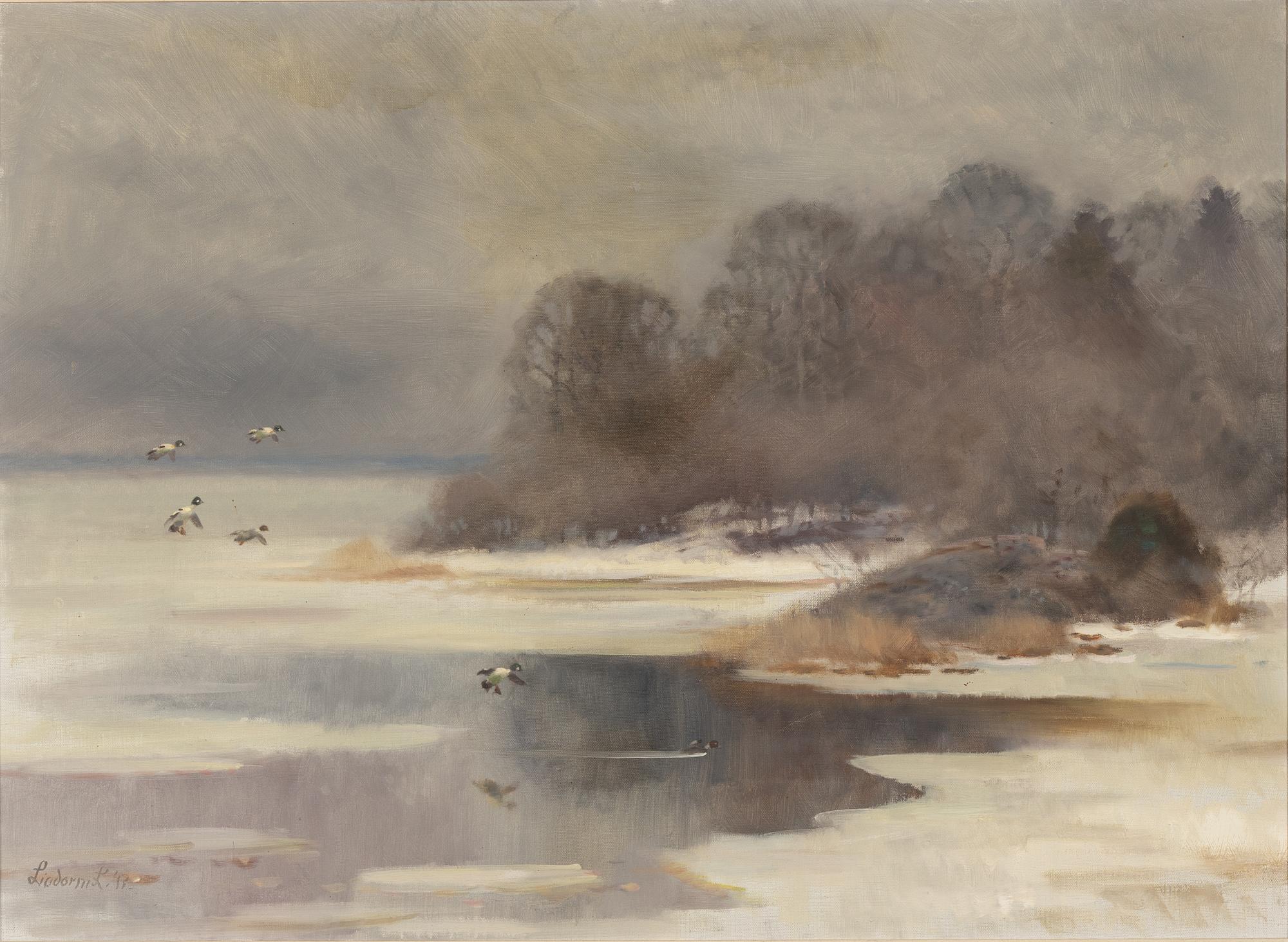 Lindorm Liljefors, oil on canvas, signed and dated -43.
