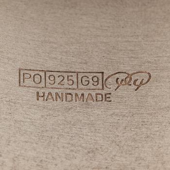 Pekka Piekäinen, necklace, bracelet and brooch, silver, Platinoro, Turku 2000 - 2009.