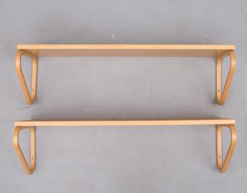 HYLLOR, 2 st, modell 112B, Alvar Aalto, Artek 1900-talets slut.