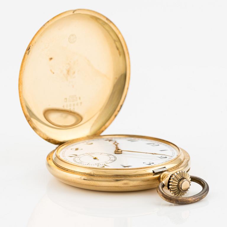 Postala, pocket watch, hunter-case, 53 mm.