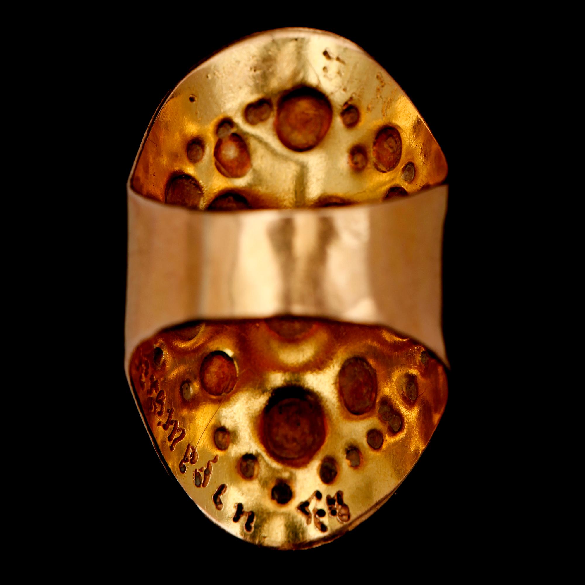 RING, 18 k, Fruegaard. Vikt ca 11 g.