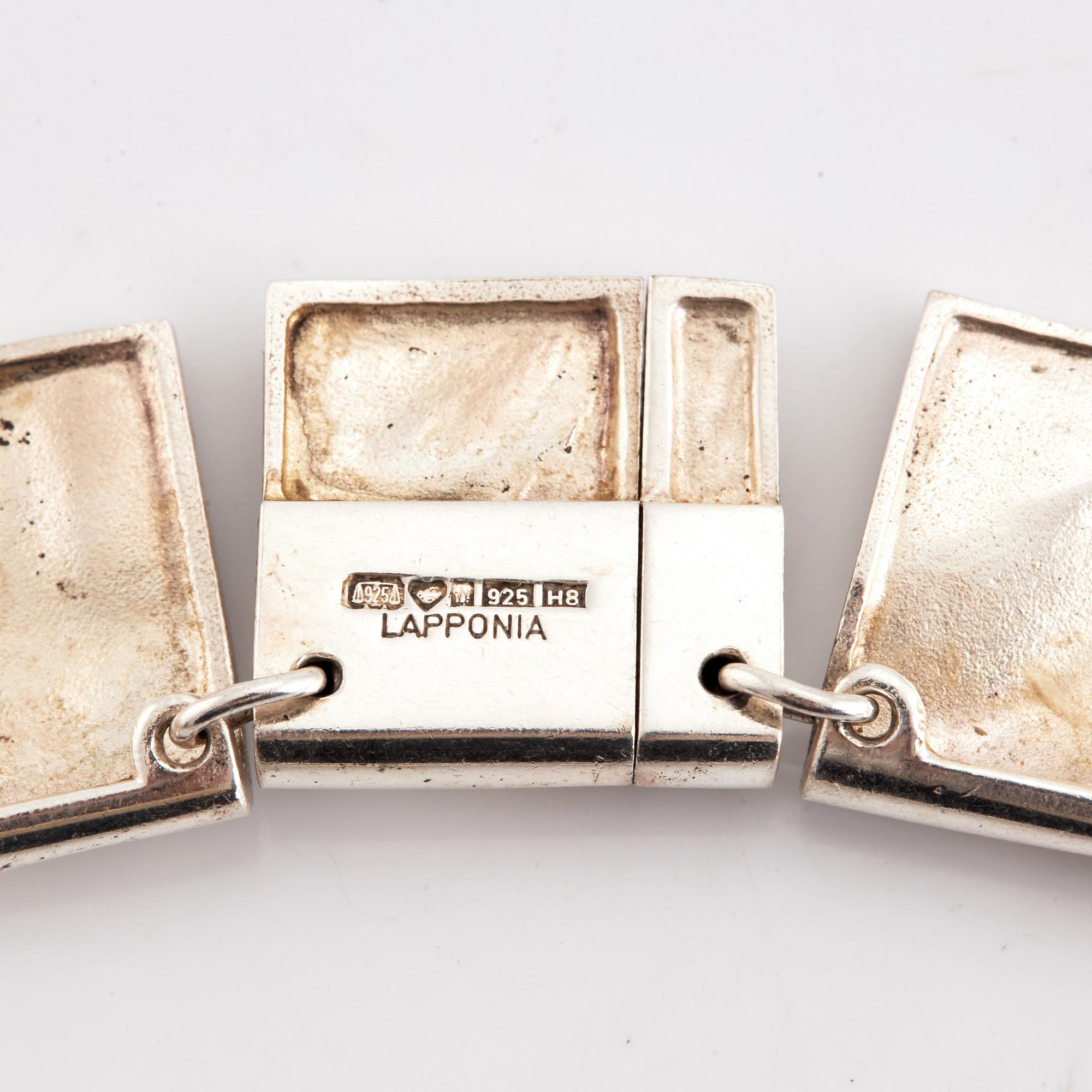 Björn Weckström, collier sterlingsilver "Galaktiska toppar", Finland 1985.