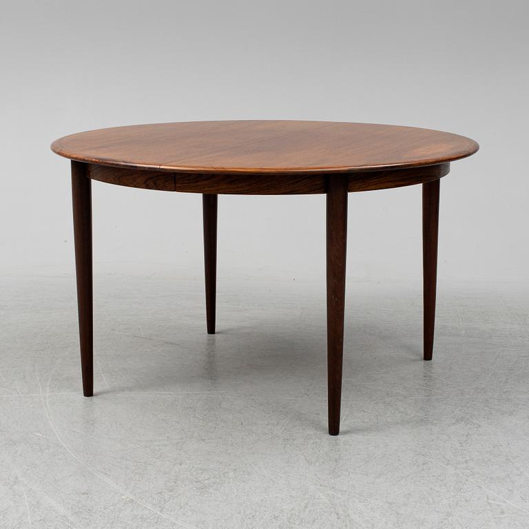 A 1960's rosewood dining table by Skovmand & Andersen, Denmark.