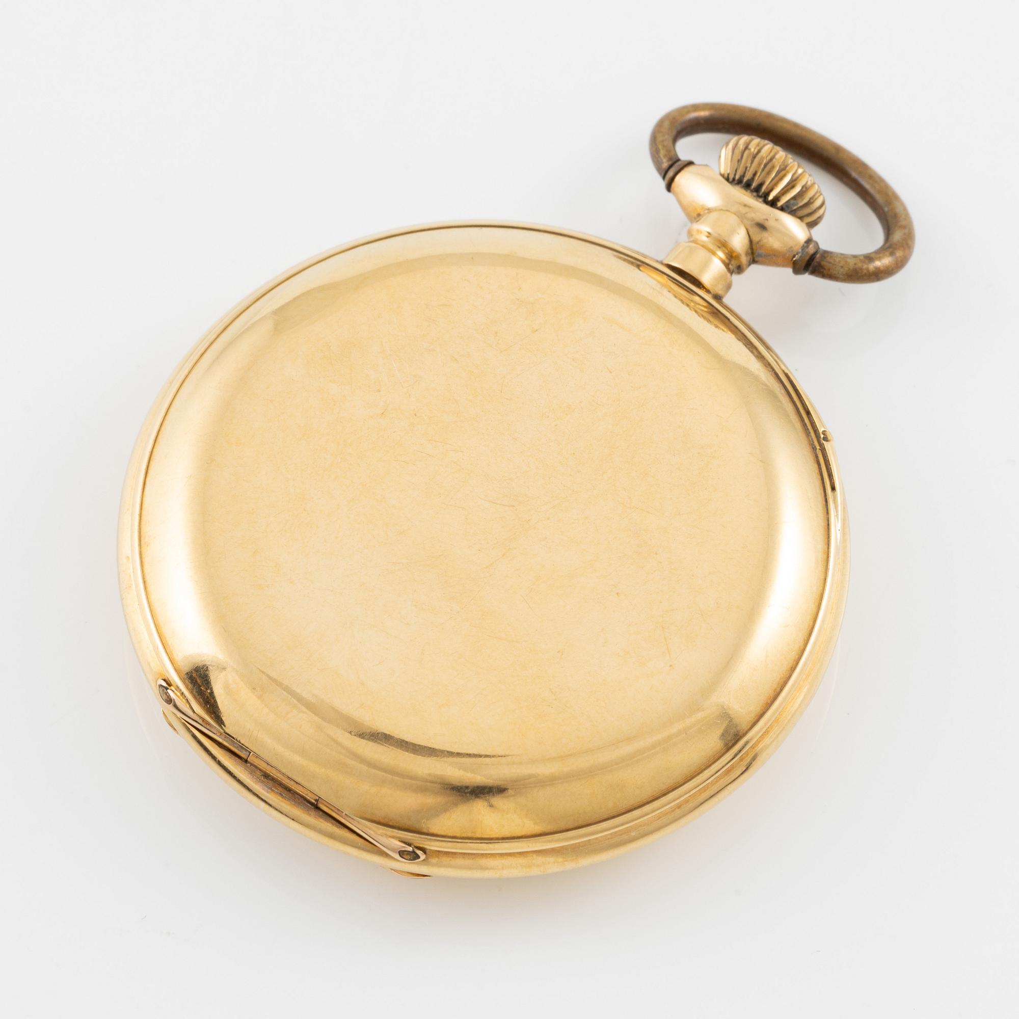 Waltham, pocket watch, hunter, 48.5 mm.