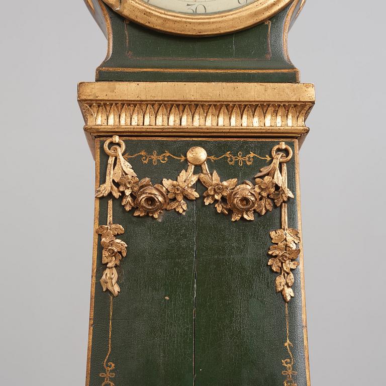 A Gustavian late 18th century longcase clock.