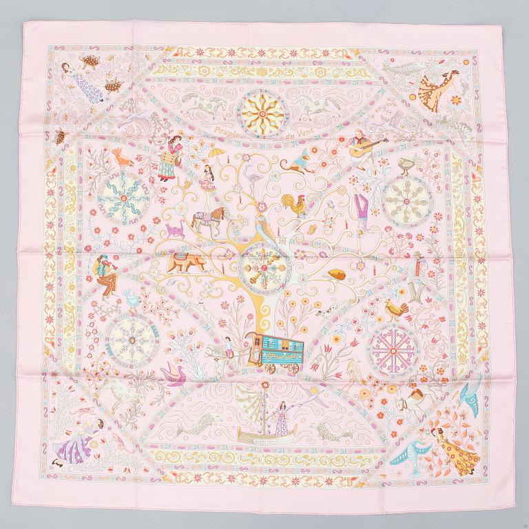 HERMÈS, scarf "Peuple du vent".