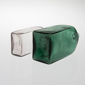 FLASKOR 2 ST, glas, 1800-tal.