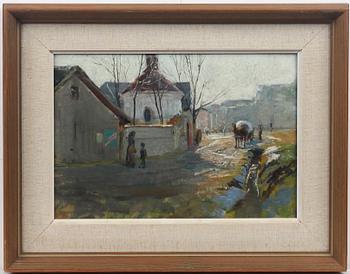 ERIK SÄÄF, tillskriven, olja på pannå, intygad a tergo.