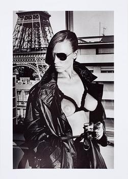 HELMUT NEWTON, "Bergström", Paris 1976, offsetlitografi, sign.