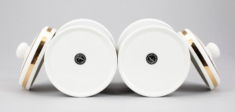 BURKAR, 2 st, Fornasetti, Italien, 1900/2000-tal.