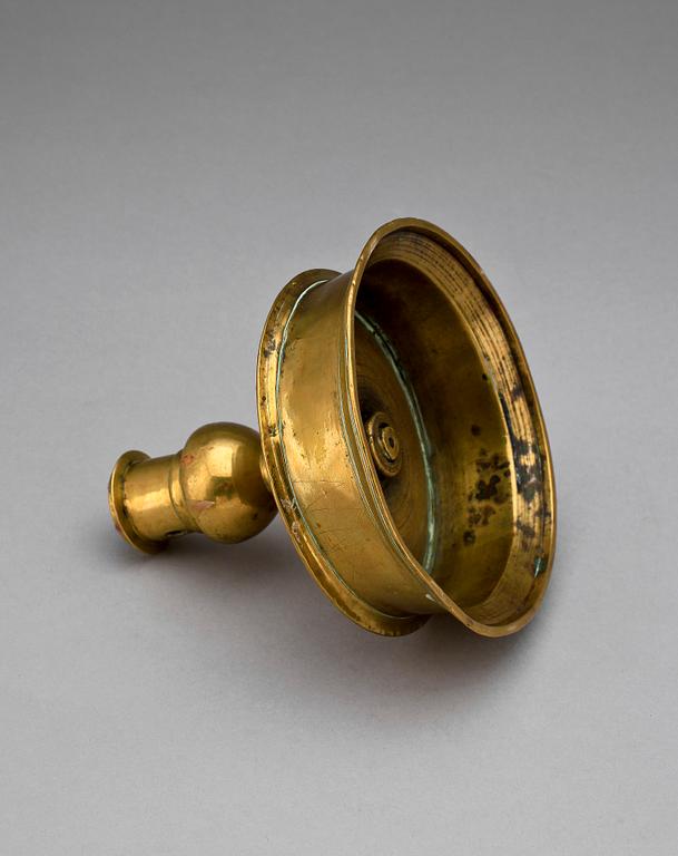 LJUSSTAKE, mässing, barock, 1600/1700-tal.