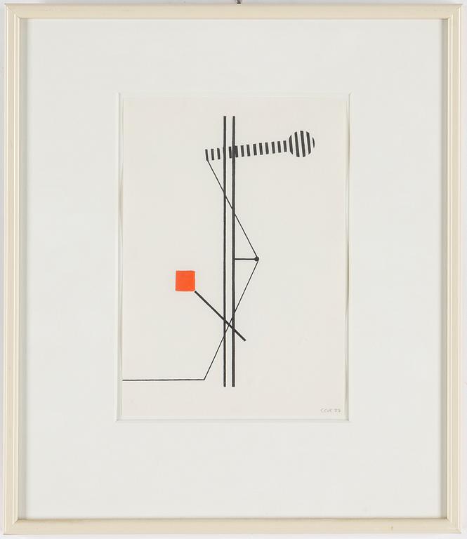 C GÖRAN KARLSSON, ink/gouche, signed and dated -77.