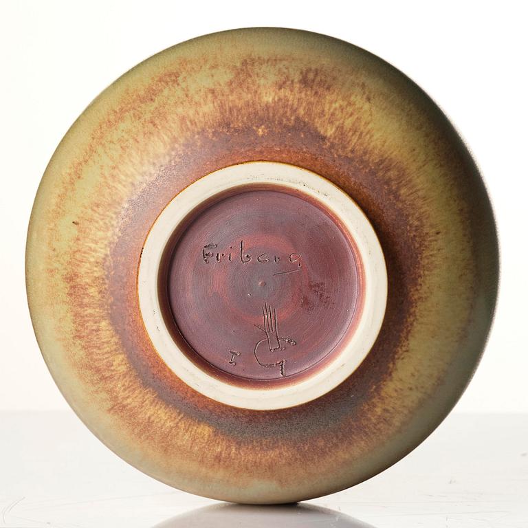 Berndt Friberg, a stoneware vase, Gustavsberg Studio, Sweden 1967.