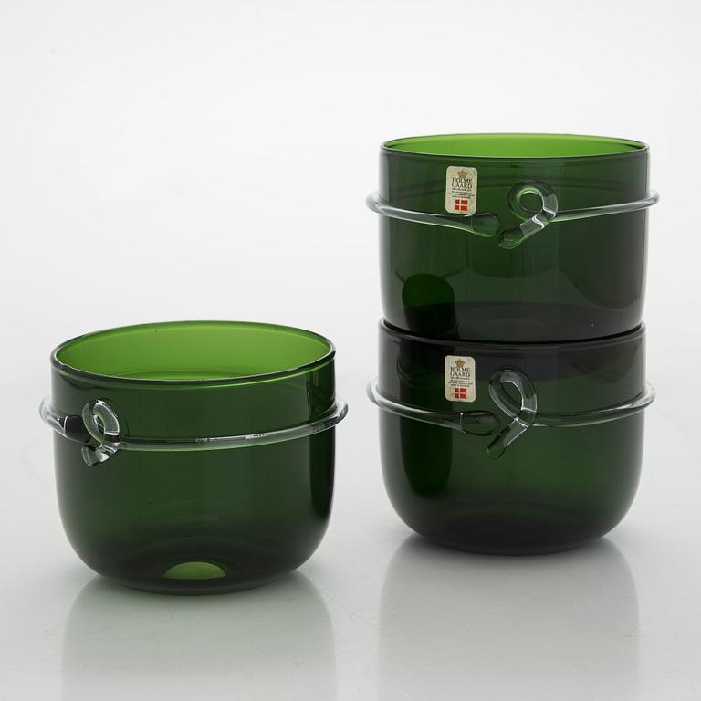 Michael Bang, six flower pots, Holmegaard, Denmark.