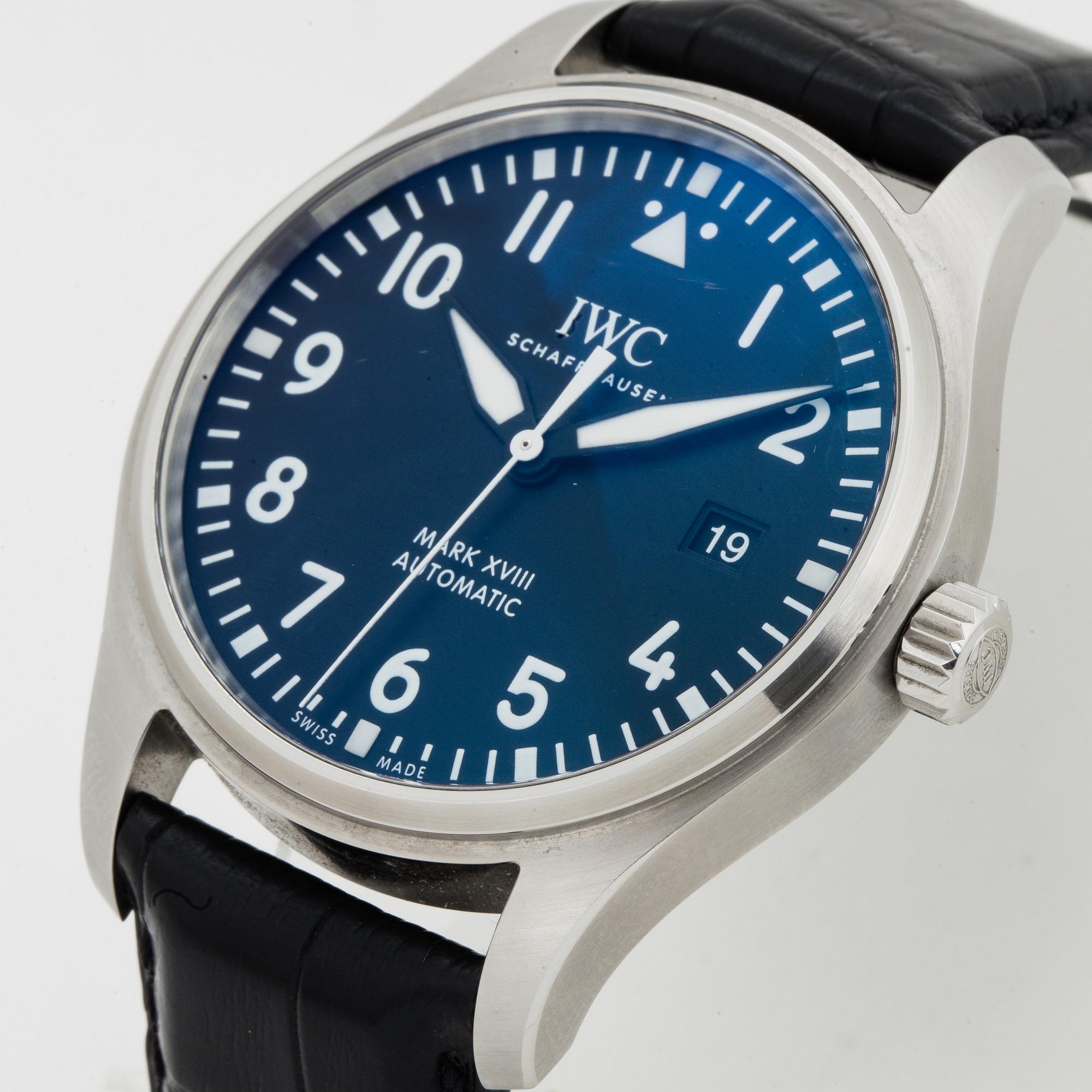 IWC, Schaffhausen, Mark XVIII, wristwatch, 40 mm.